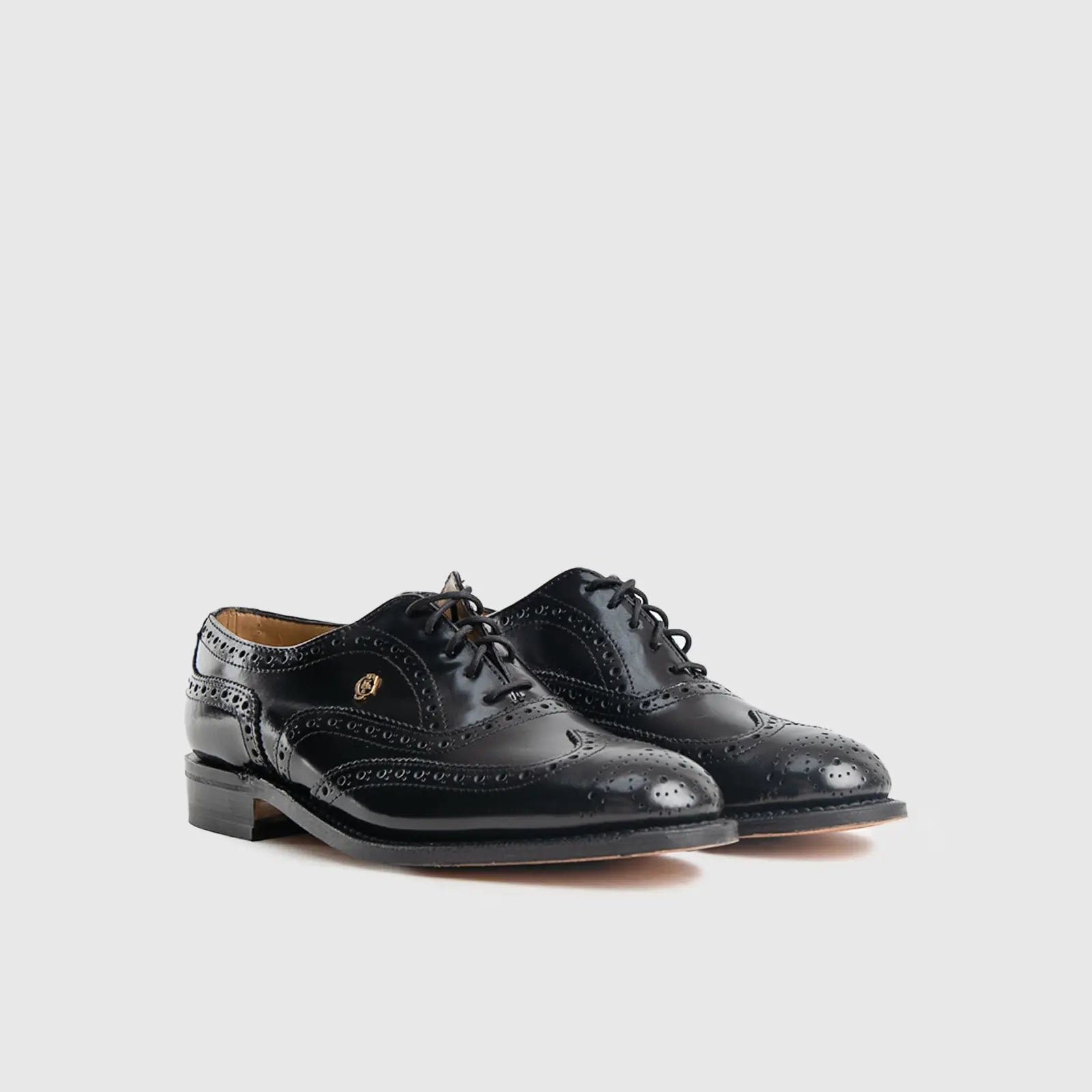 Crockett and Jones - 12341 Black Leather Oxfords | familyshoecentre