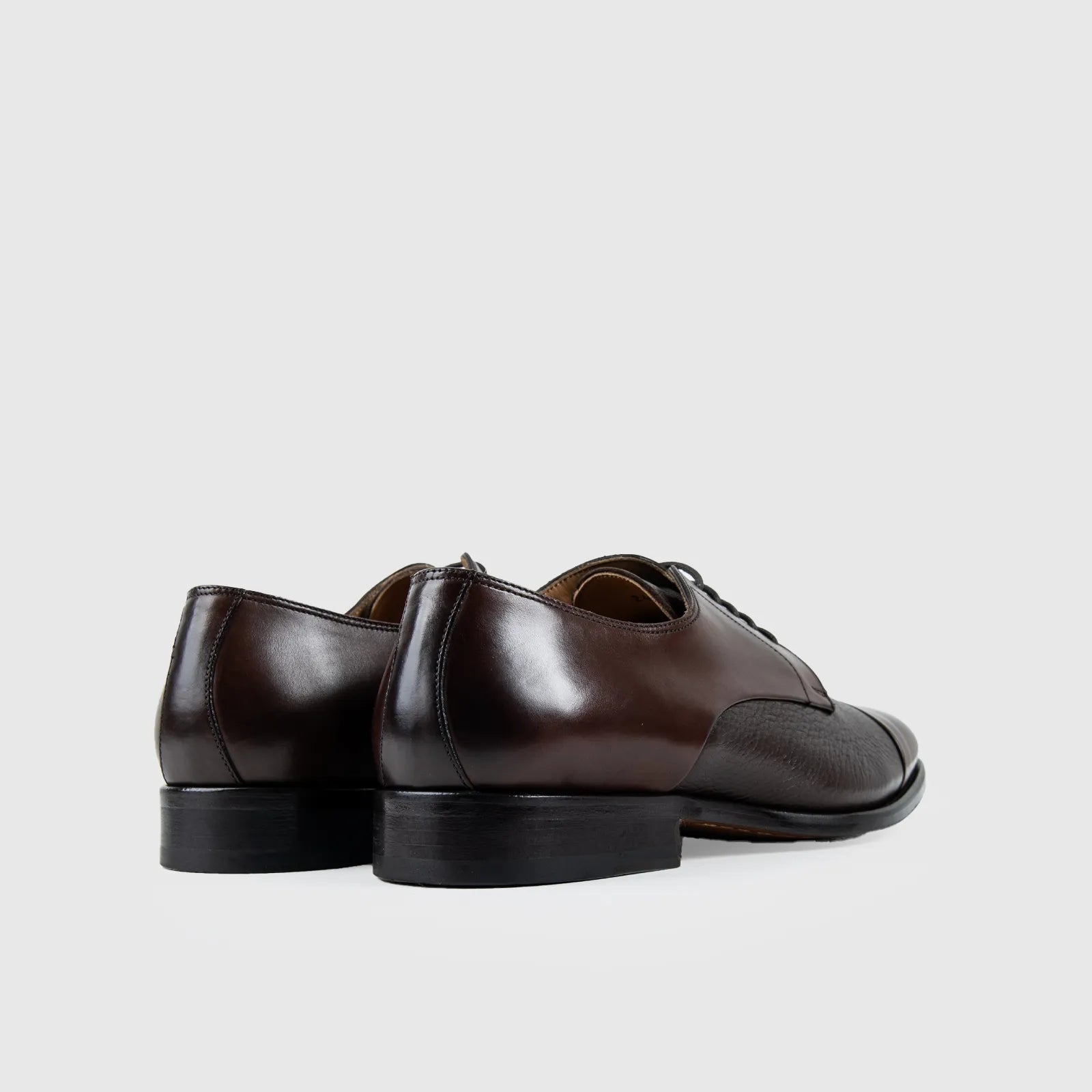Mario Fagni Toe Cap Deer Skin Lace Up Brown 2468 MF5