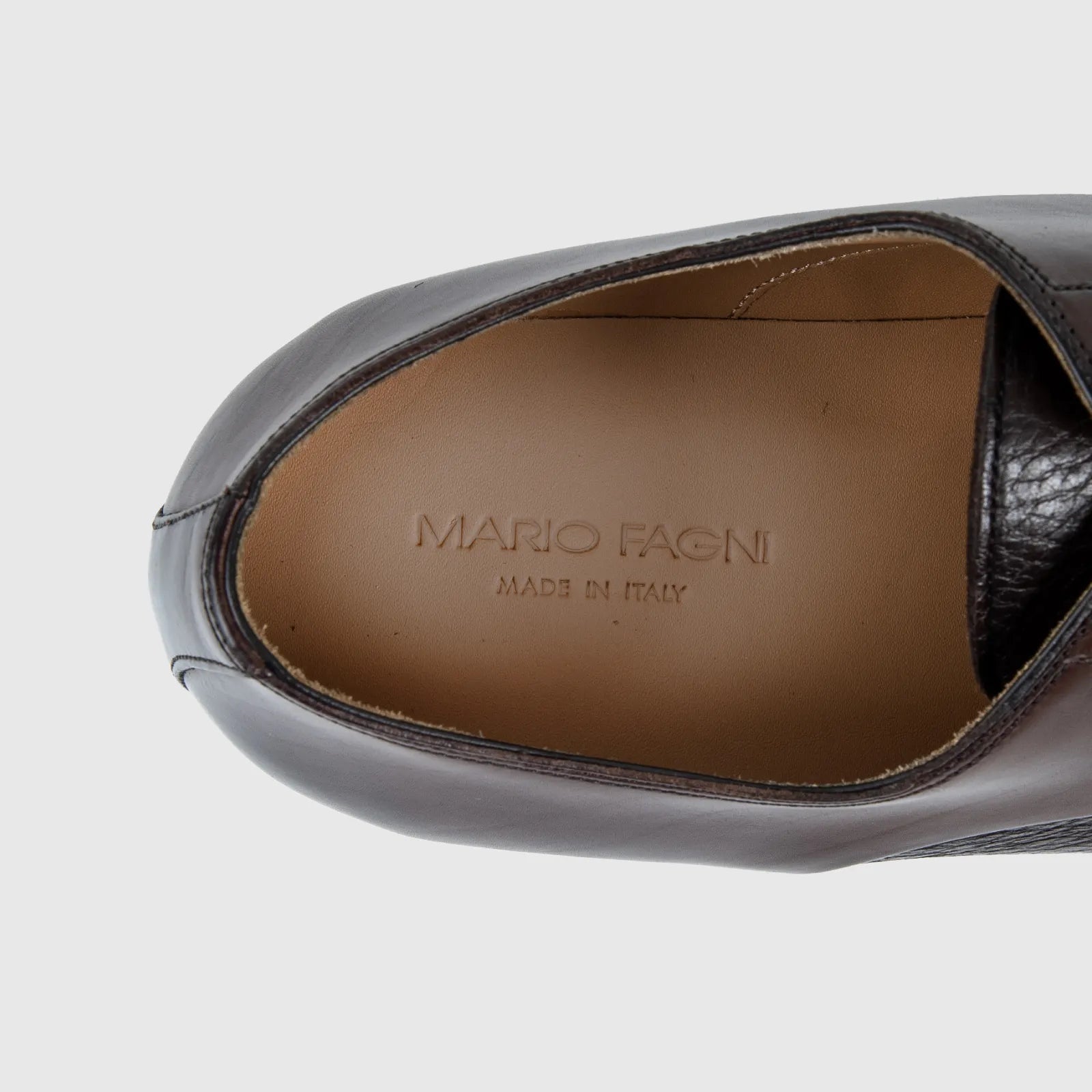 Mario Fagni Toe Cap Deer Skin Lace Up Brown 2468 MF5
