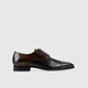 Luca Bossi Deer Skin Toe Cap Lace Up Brown 2054 LB10 Gents | familyshoecentre