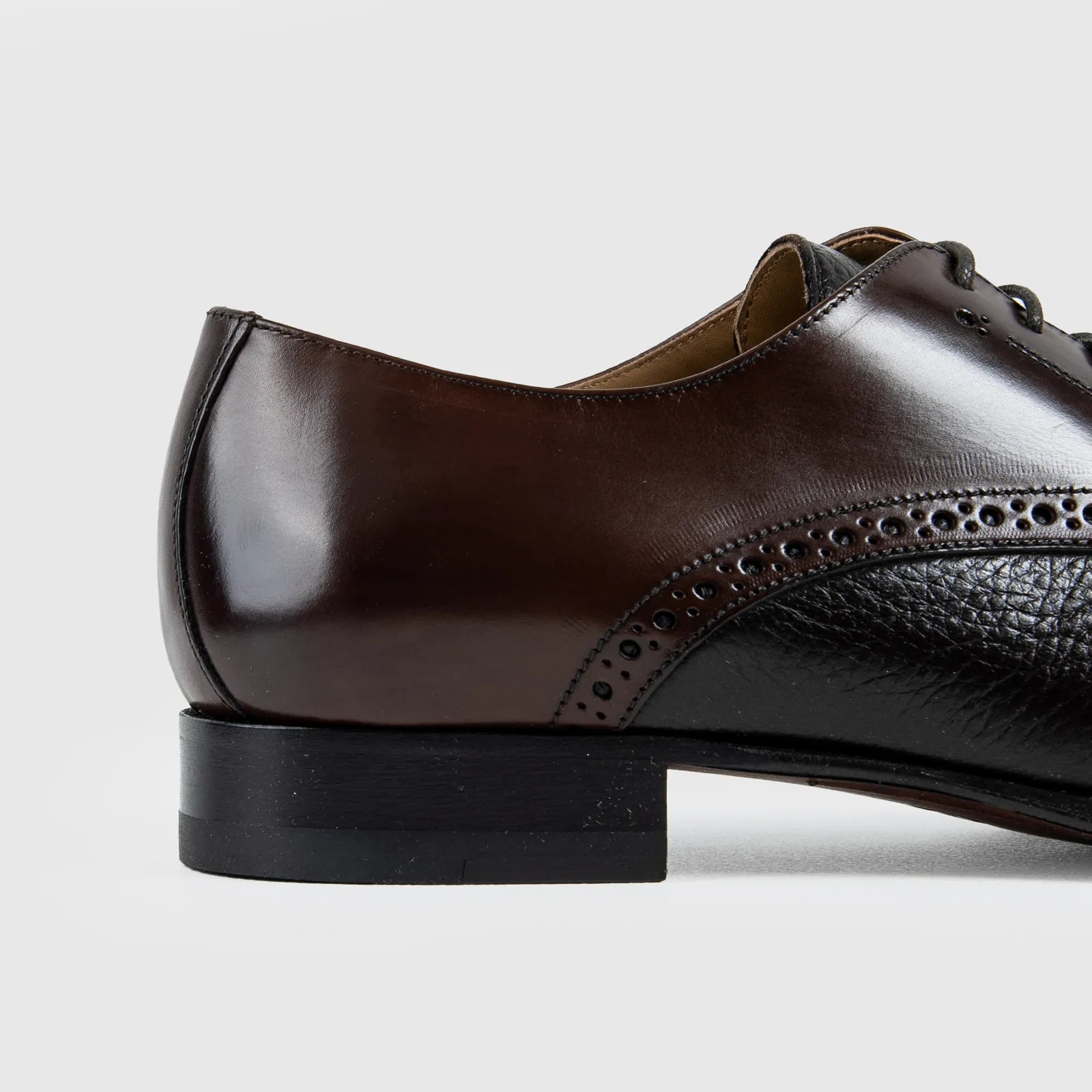 Luca Bossi Deer Skin Toe Cap Lace Up Brown 2054 LB10 Gents | familyshoecentre