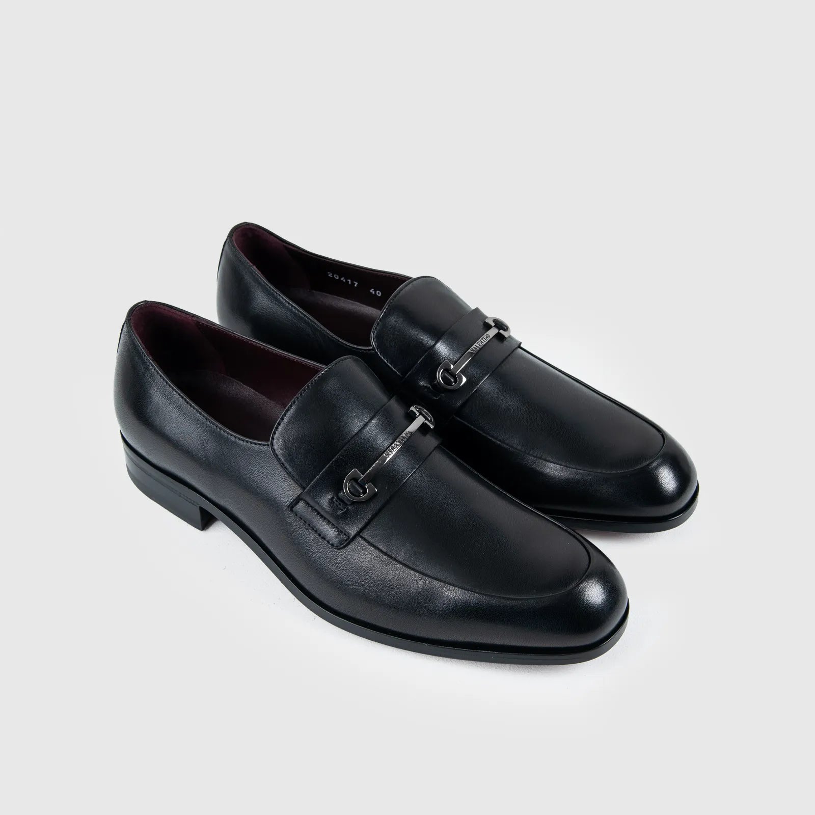 Valentino Dress Slip On Black 20417 VL11 Loafers | familyshoecentre