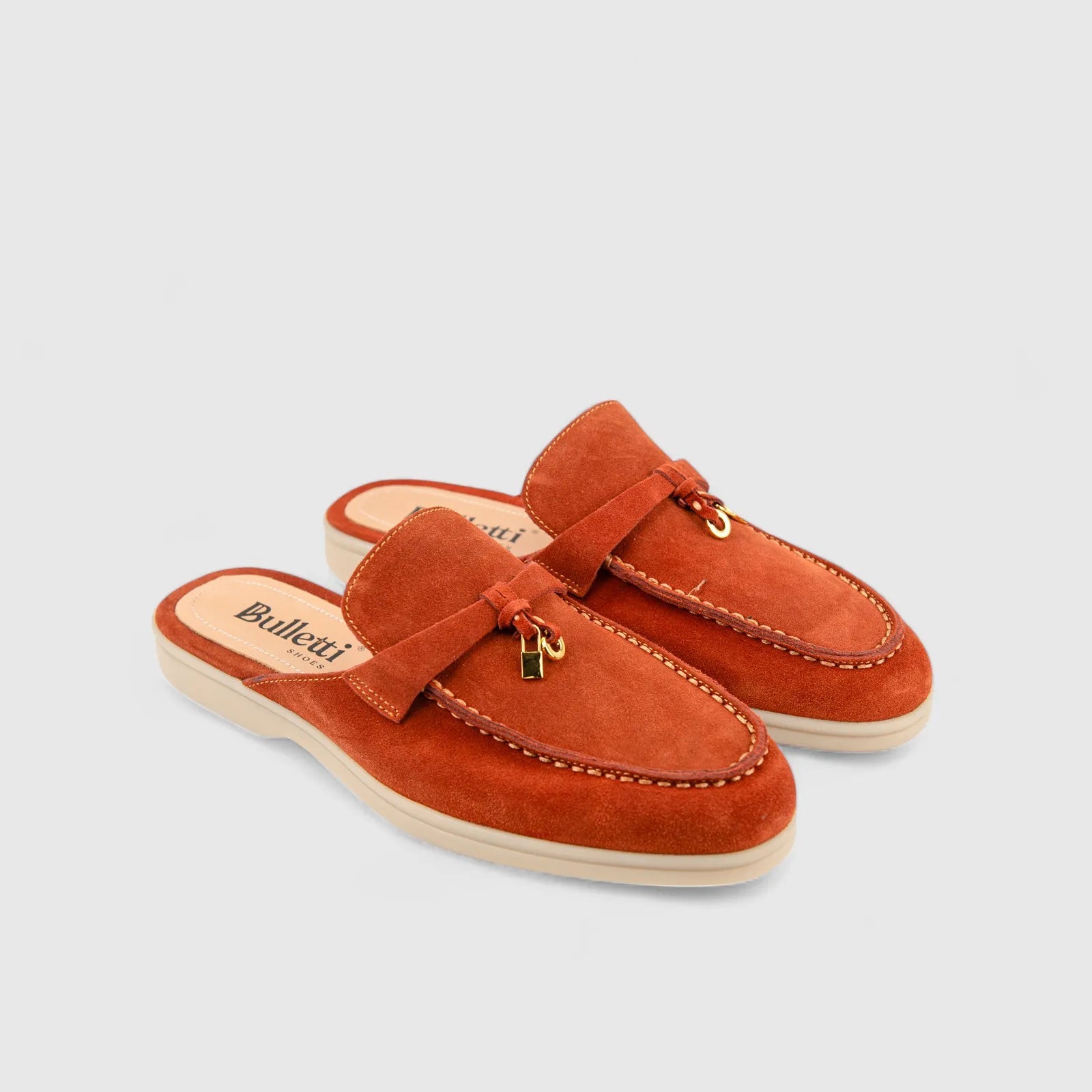Bulletti Ladies Suede Charm Mule W2406083 Orange BL2