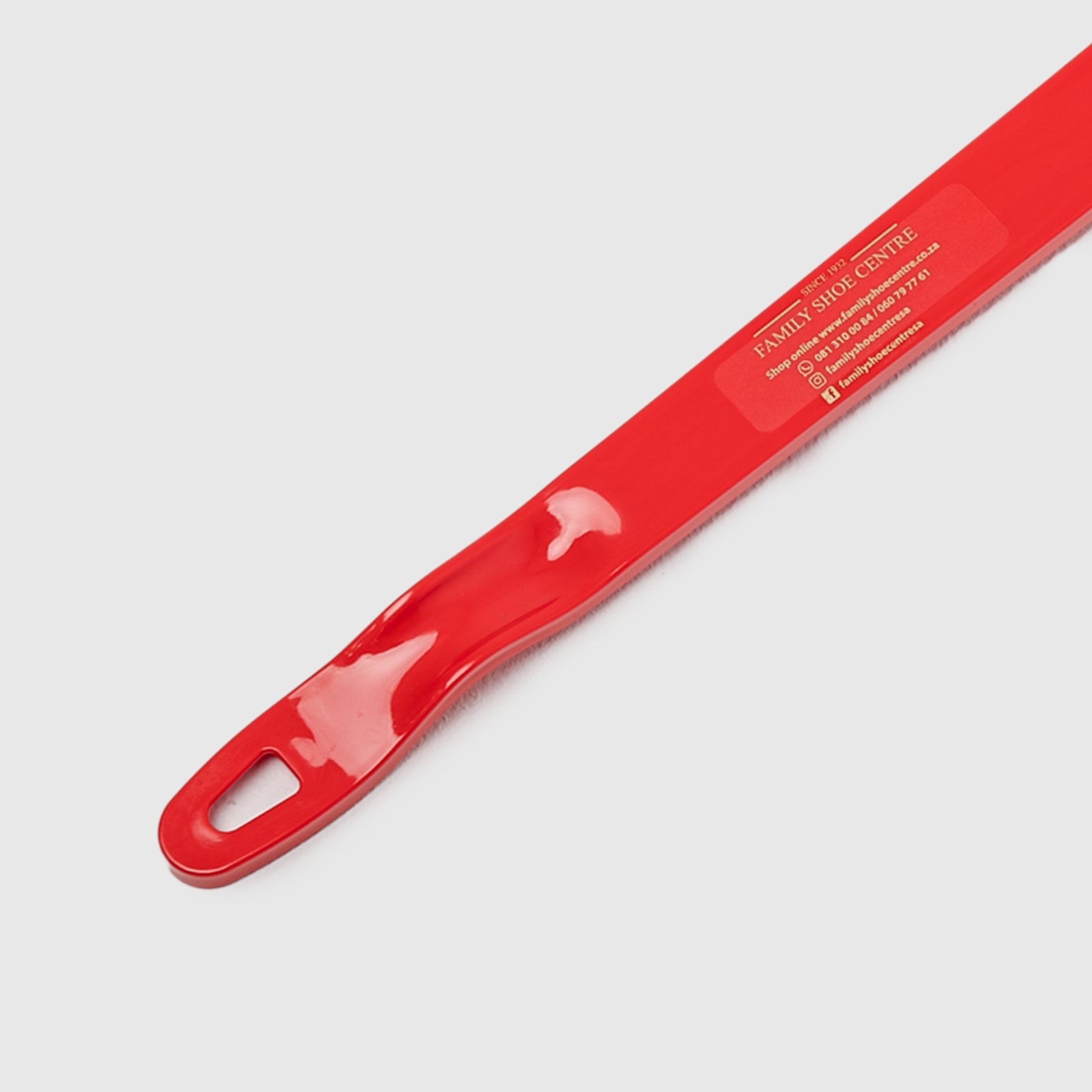 Long Plastic Shoe Horn Red General | familyshoecentre