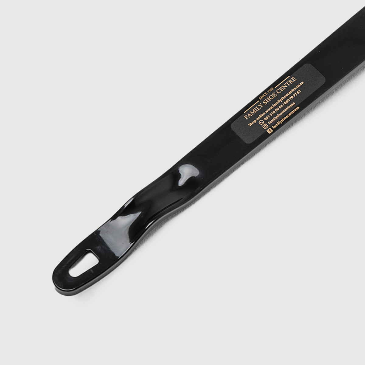Long Plastic Shoe Horn Black General | familyshoecentre