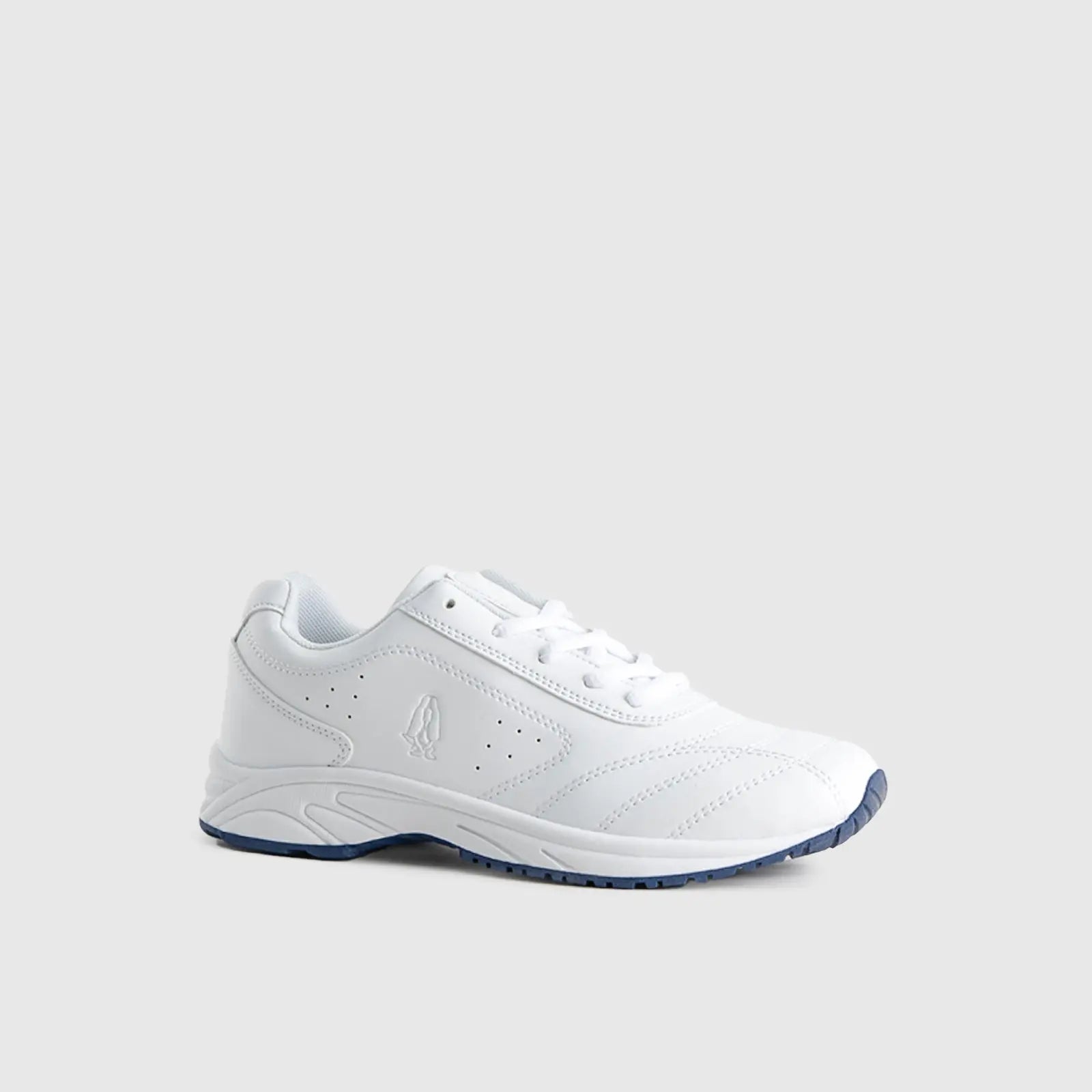 Ace Youths Lace up Trainer White school shoes | familyshoecentre
