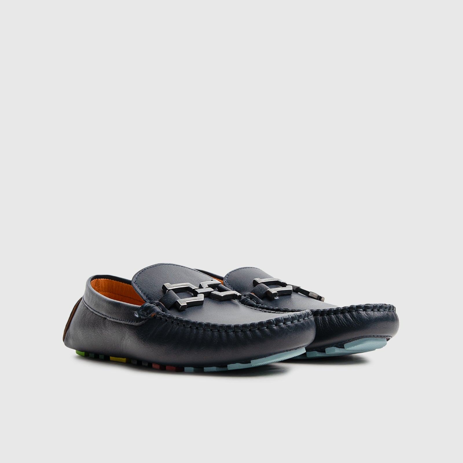 Dress/Casual Loafer 13664 Navy Loafers | familyshoecentre