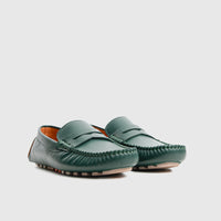 Dress Casual Loafer 13663 Green Loafers | familyshoecentre