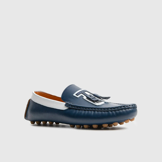 Dress Casual Loafer 13805 Navy White Loafers | familyshoecentre