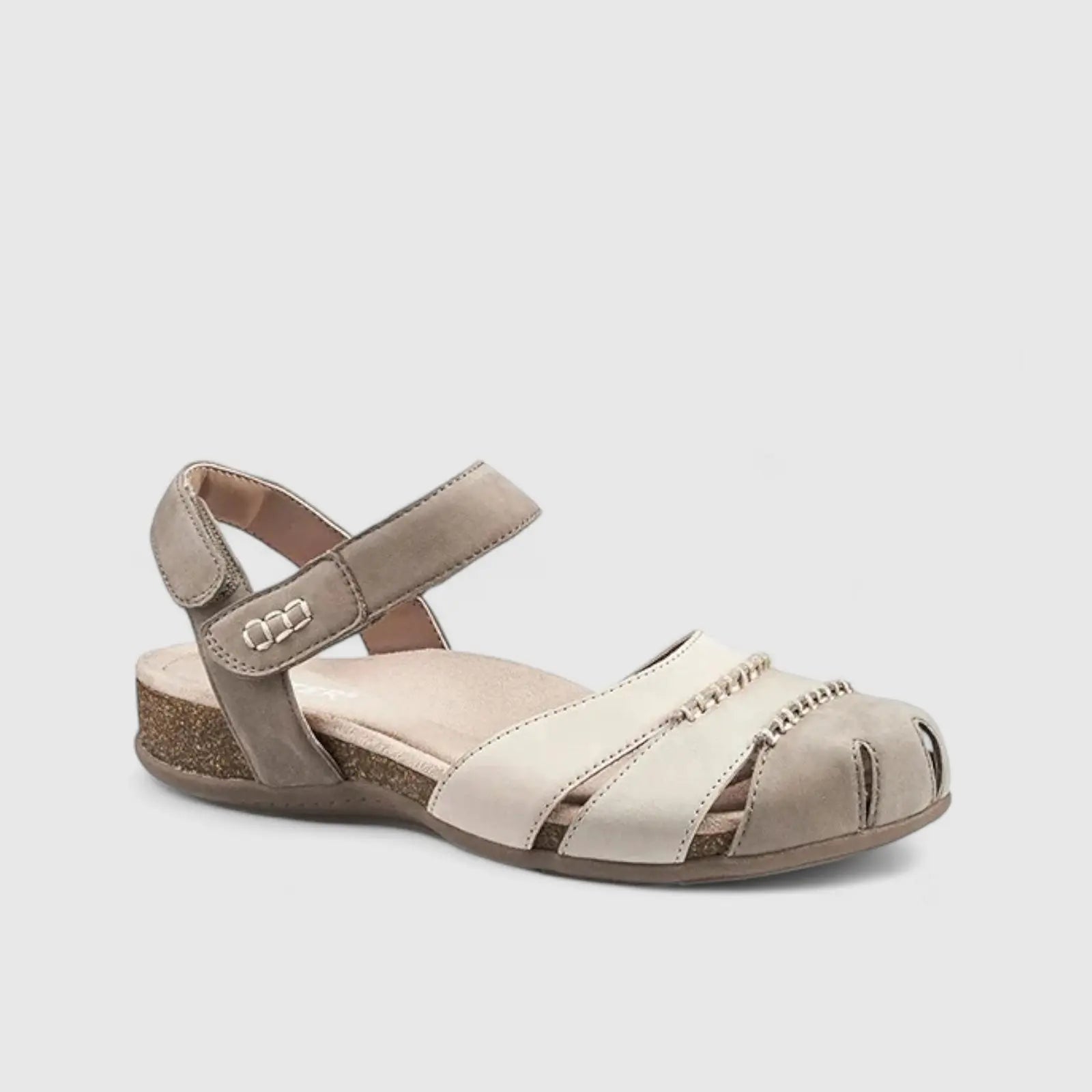 Denali Comfort Leather Fisherman Sandal Mink Multi Sandals | familyshoecentre