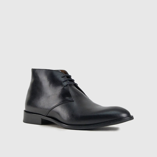 Dress Comfort Chukka Boot 1020028 Black Boots | familyshoecentre