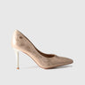 Dress Court Shoe Beige 01638 Heels | familyshoecentre