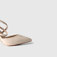 Dress Court Shoe Nude 01598 Heels | familyshoecentre