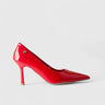 Dress Court Shoe Red 01636 Heels | familyshoecentre