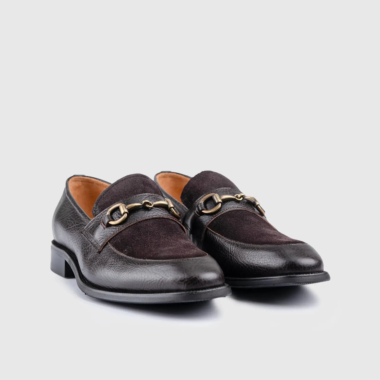 Dress Slip Ons Brown  EL006 Loafers | familyshoecentre