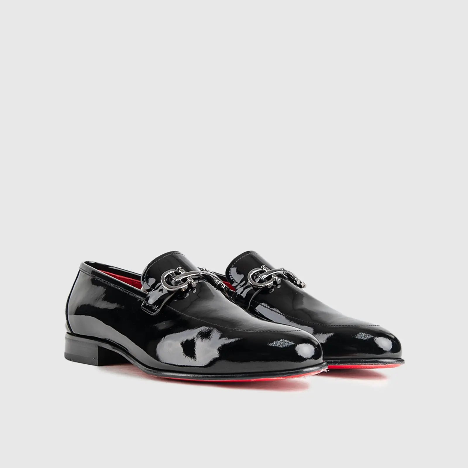 Dress Slip-ons 7260 Black Patent Loafers | familyshoecentre