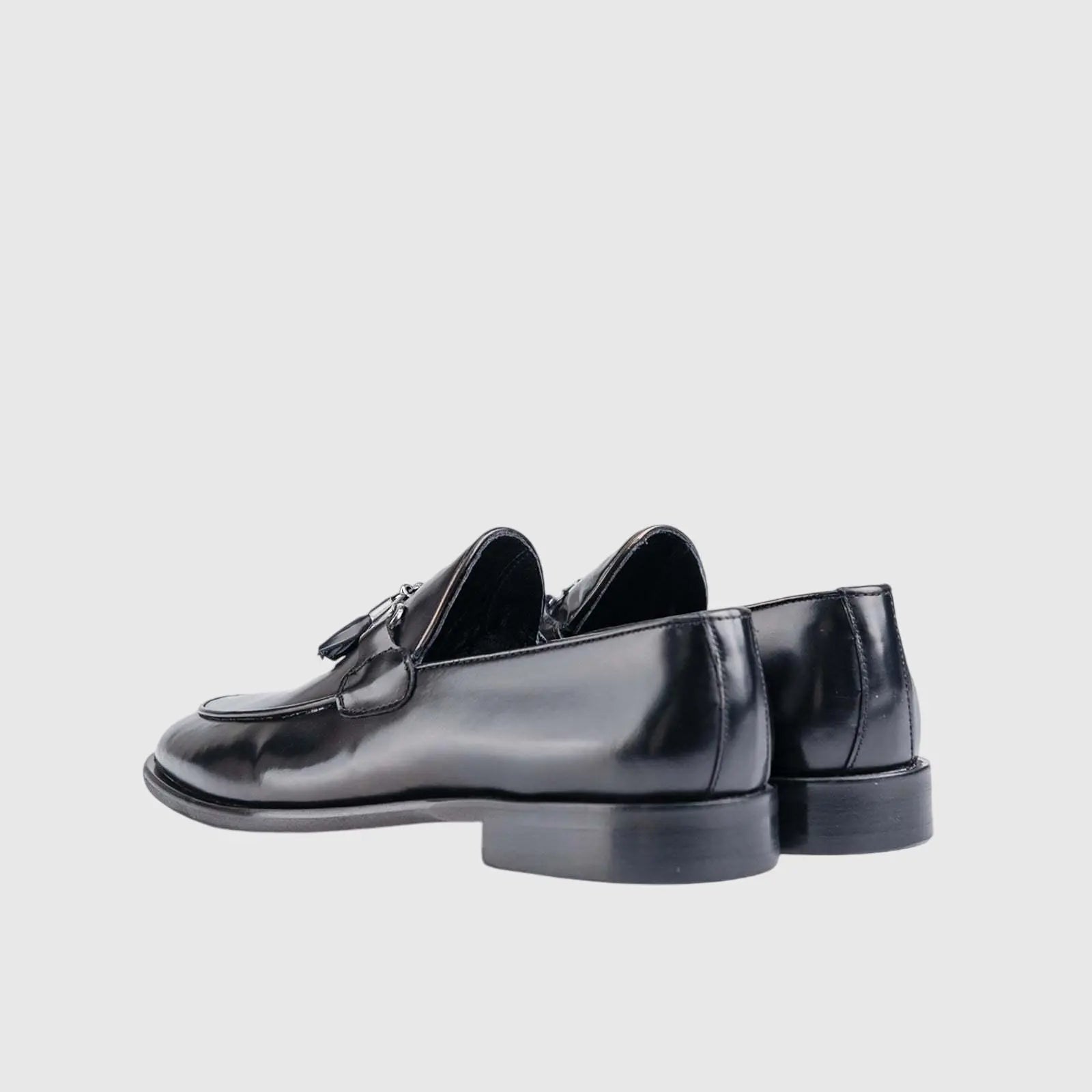 Dress Tassel Loafers 4-57 Black Gents | familyshoecentre