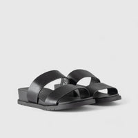 Edith Comfort Slide Sandals Black 01374 Sandals | familyshoecentre