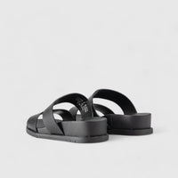 Edith Comfort Slide Sandals Black 01374 Sandals | familyshoecentre