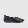 Eternity Wide Fit Comfort Shoe Black Pumps | familyshoecentre