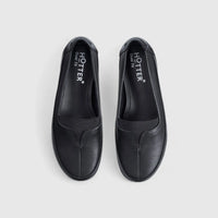 Eternity Wide Fit Comfort Shoe Black Pumps | familyshoecentre