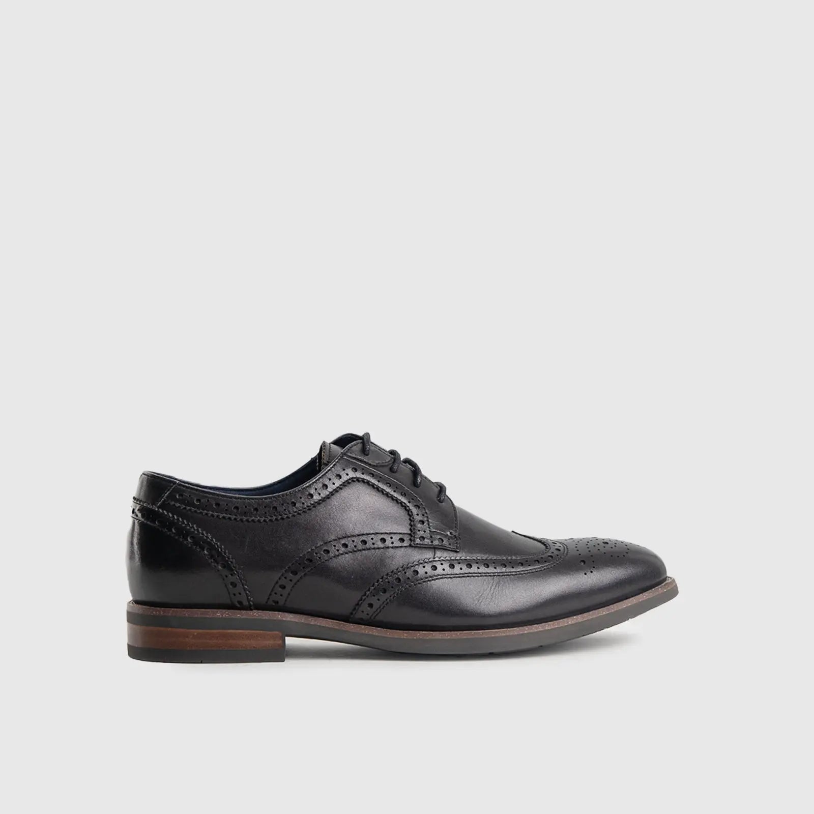FLORSHIEM ARCUS BLACK Gents Shoes | familyshoecentre