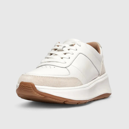 Fit Flops F-Mode Flatform Sneaker White IK8-646 Sneakers | familyshoecentre
