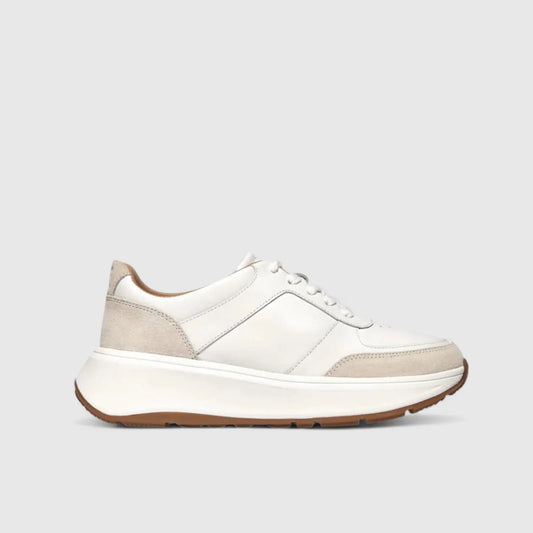 Fit Flops F-Mode Flatform Sneaker White IK8-646 Sneakers | familyshoecentre