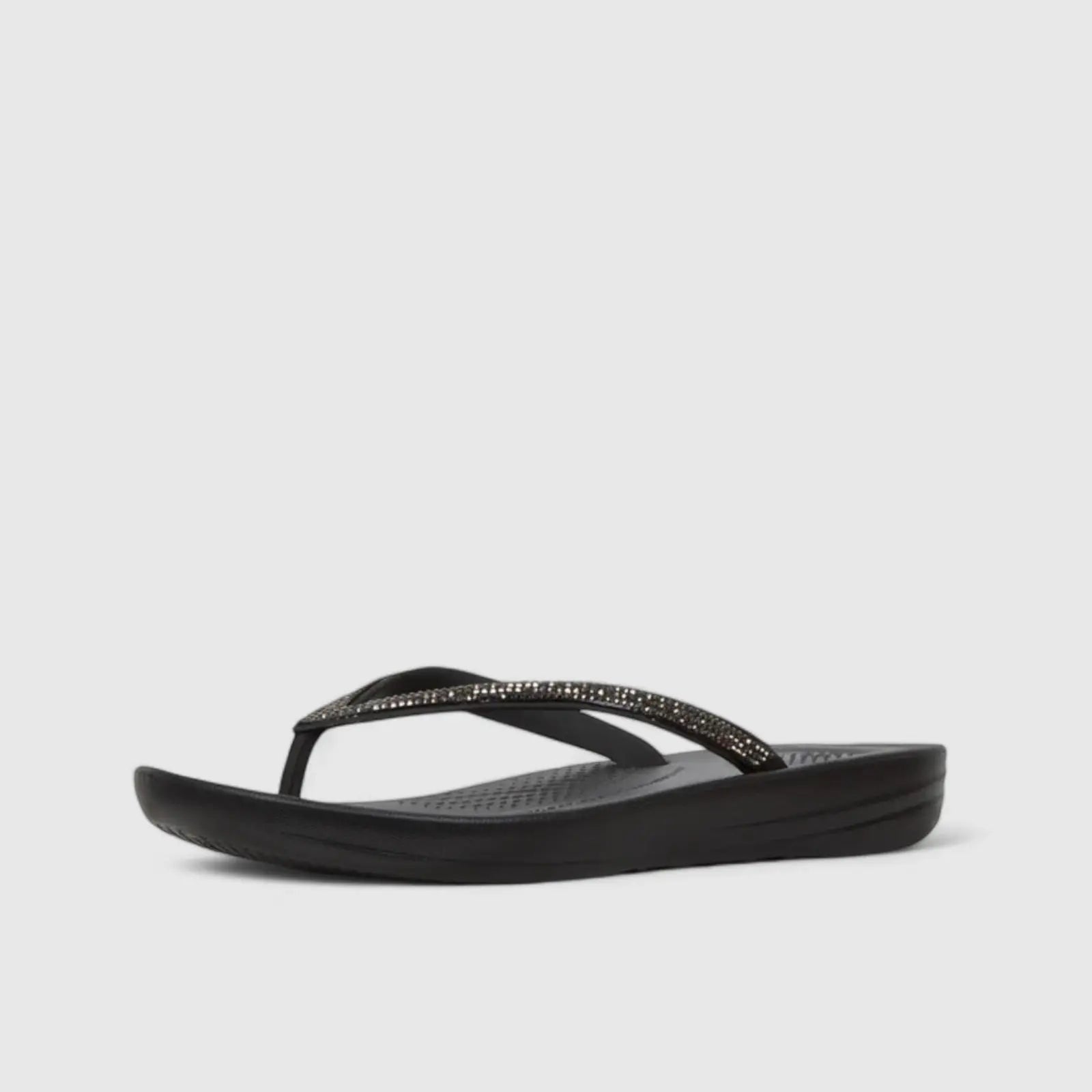 Fit Flops I Qushion Sparkle Black L-43 Sandals | familyshoecentre