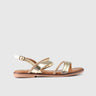 Flat Dress Sandal 01614 Gold Sandals | familyshoecentre