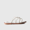 Flat Dress Sandal 01616 White Sandals | familyshoecentre