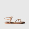 Flat Dress Sandal 01617 Gold Sandals | familyshoecentre