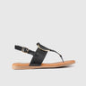 Flat Thong Sandal Black 01628 Sandals | familyshoecentre