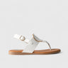 Flat Thong Sandal White 01628 Sandals | familyshoecentre