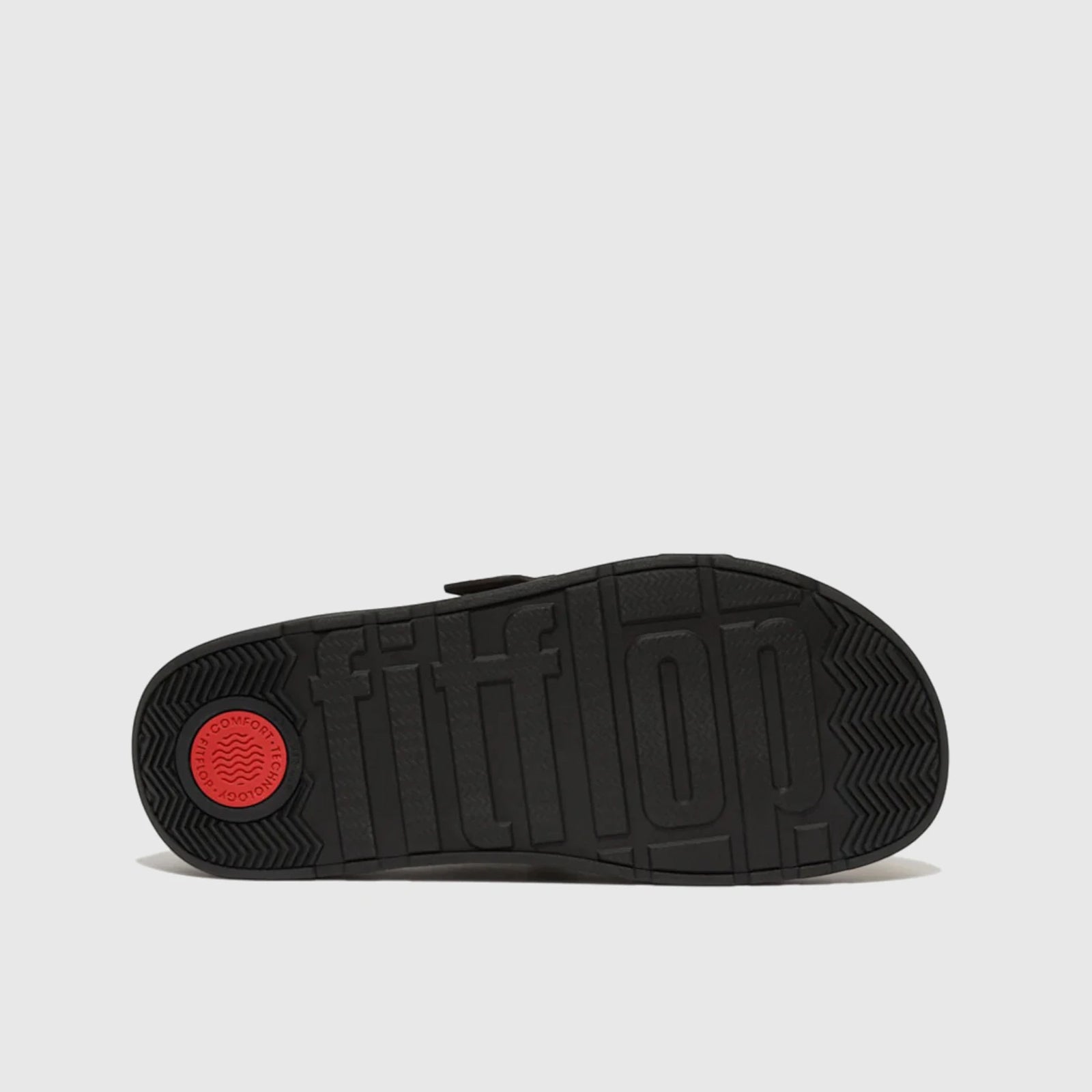 Fit Flops Gen FF Buckle Slides Black GY8-001 FP86 Sandals | familyshoecentre