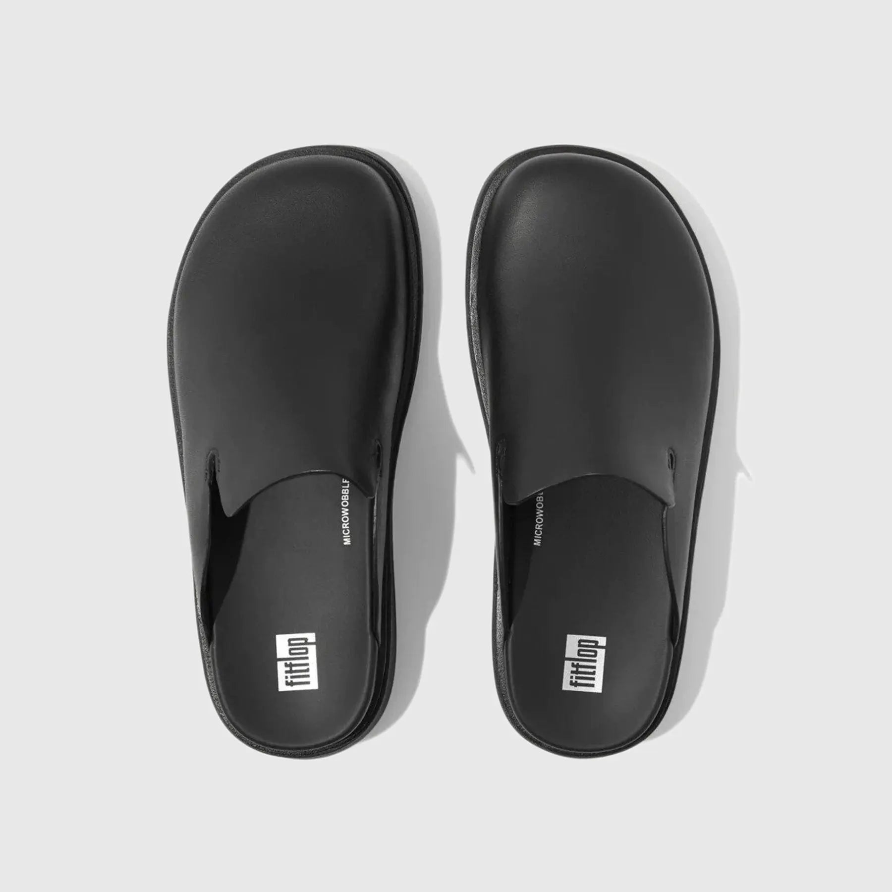 Gen FF Leather Mules Black GK7-090 Slip-ons | familyshoecentre