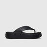 Getaway Platform Flip Black 209410 Sandals | familyshoecentre