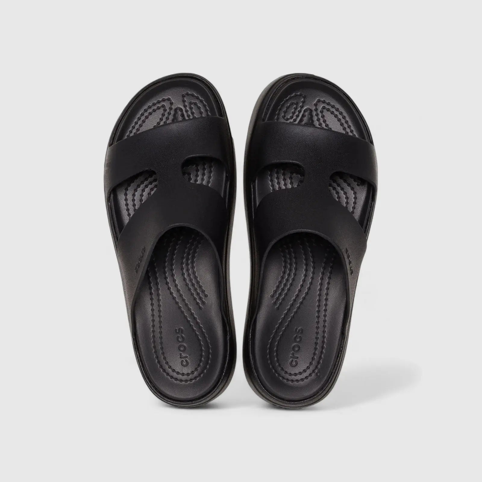 Getaway Platform H Strap Black 209409 Sandals | familyshoecentre