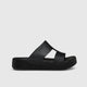 Getaway Platform H Strap Black 209409 Sandals | familyshoecentre