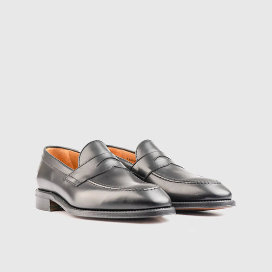 Goodyear Welt Penny Dress Loafer 5461 Black Loafers | familyshoecentre