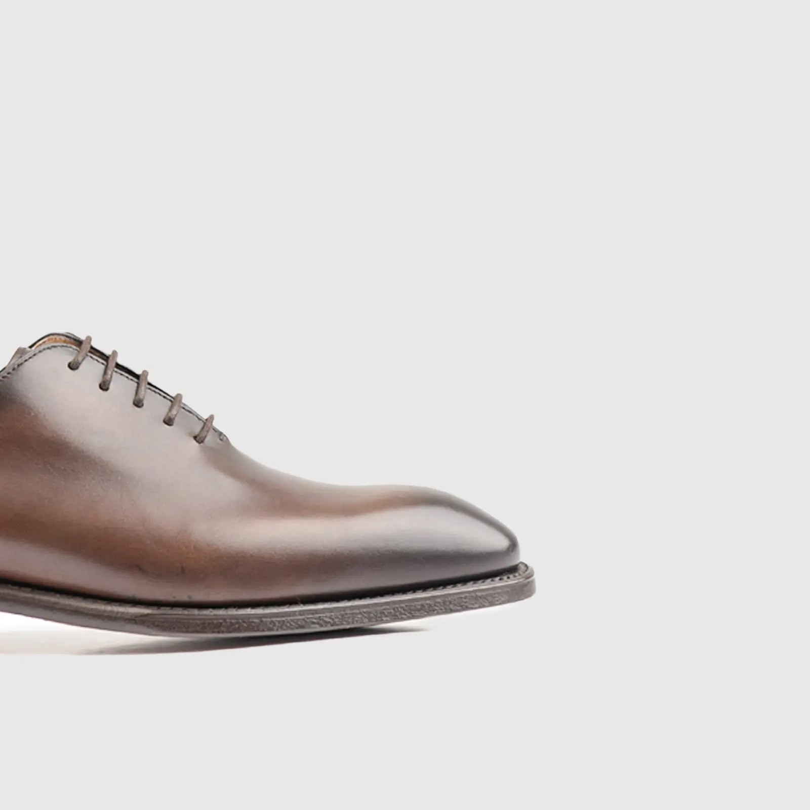 Goodyear Welt Plain Toe Oxfords 5216 Brown Oxfords | familyshoecentre