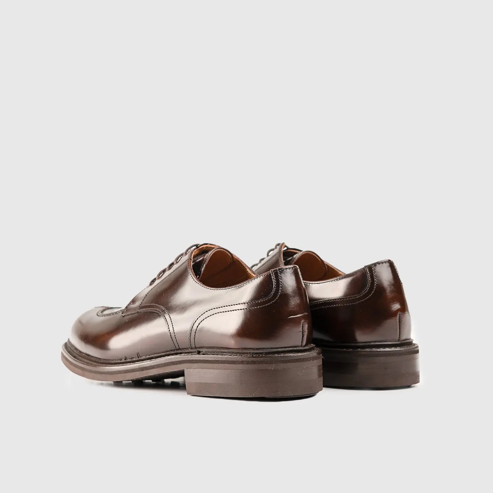 Goodyear Welt Split Toe Derby Lace Up Shoe 5230 Brown Oxfords | familyshoecentre