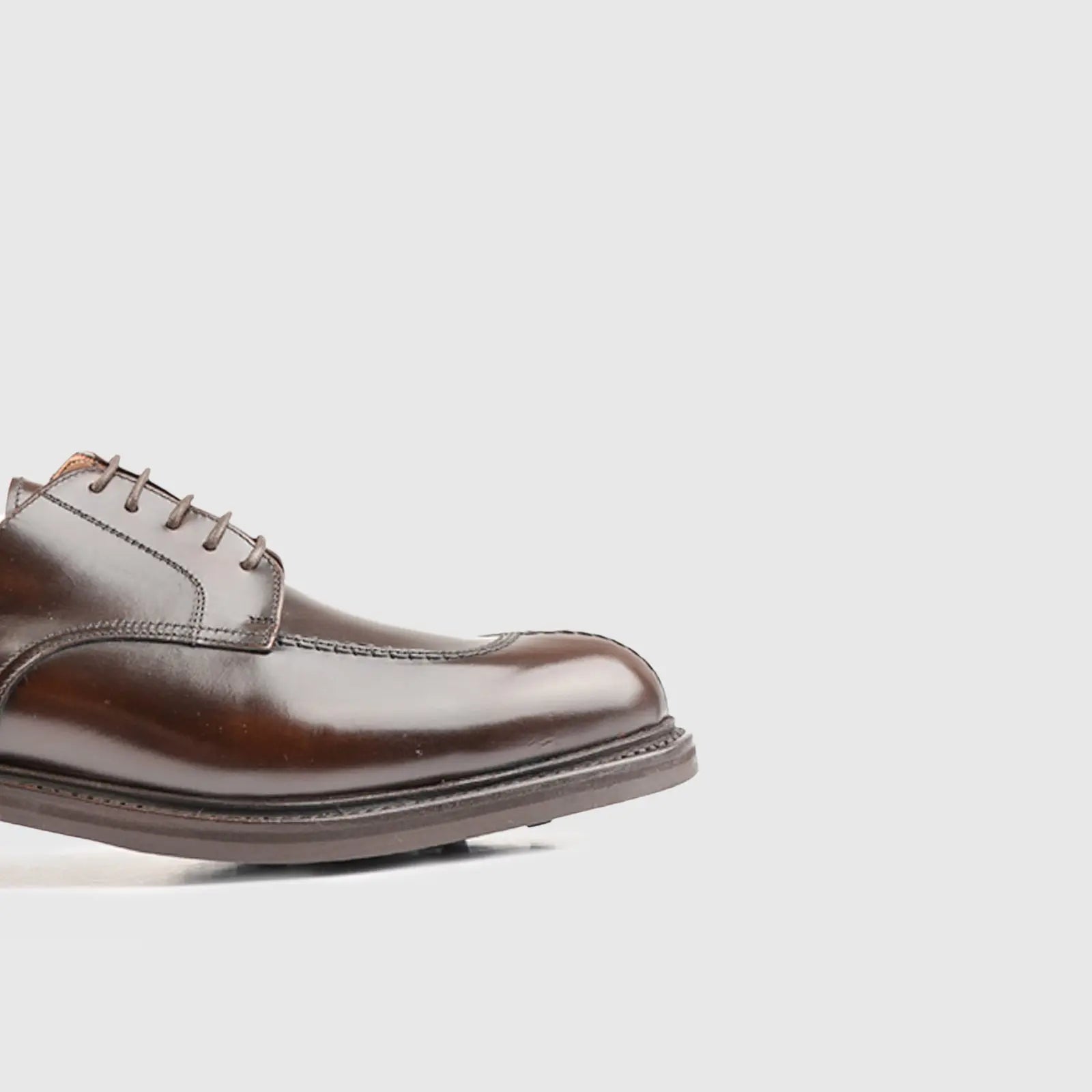 Goodyear Welt Split Toe Derby Lace Up Shoe 5230 Brown Oxfords | familyshoecentre