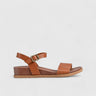 Graice Comfort Wedge Sandal Tan 01372 Wedges | familyshoecentre