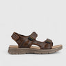 Harvie Comfort Strap Sandal Brown 00877 Sandals | familyshoecentre