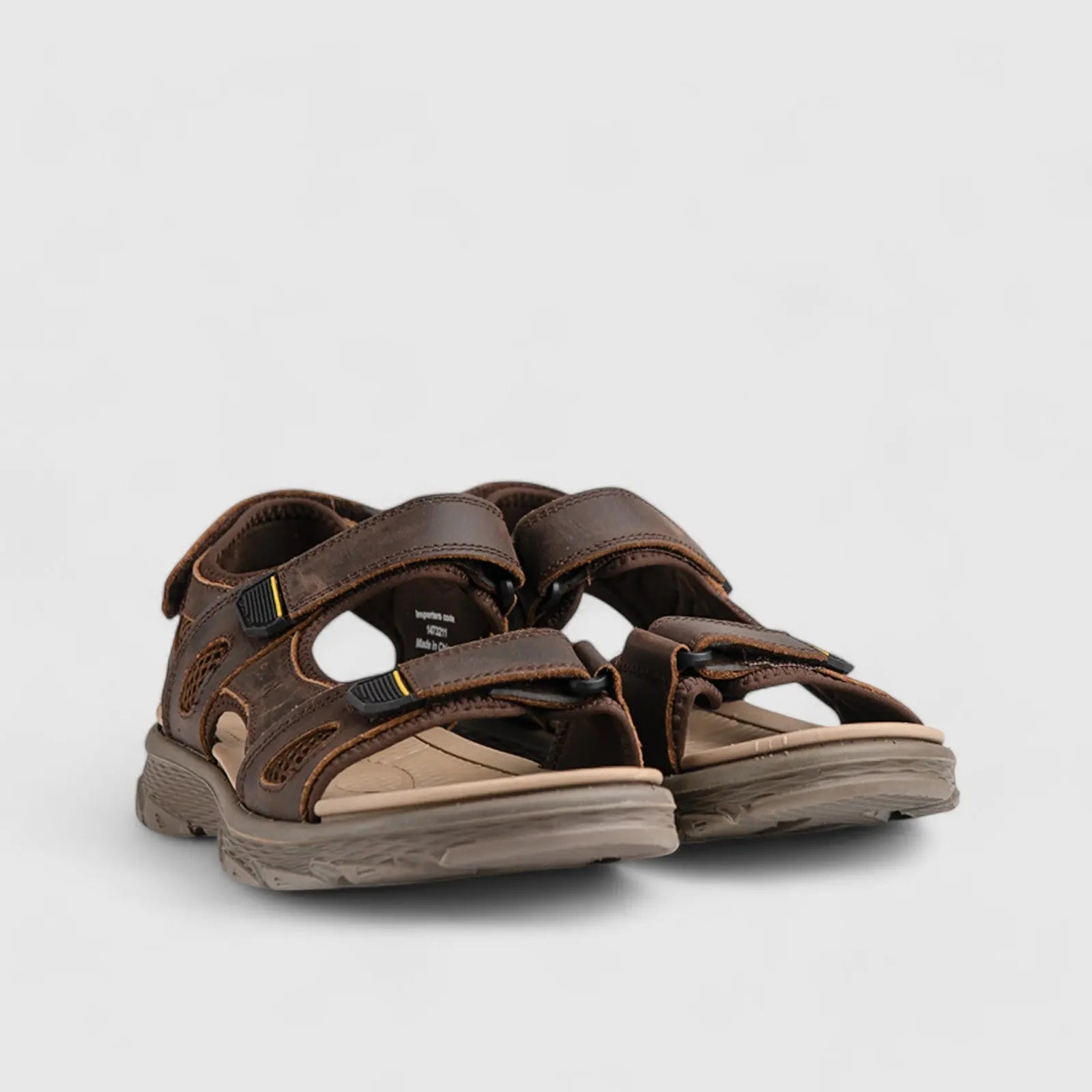 Harvie Comfort Strap Sandal Brown 00877 Sandals | familyshoecentre