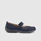 Hope Comfort Leather Shoe Denim Navy Pumps | familyshoecentre