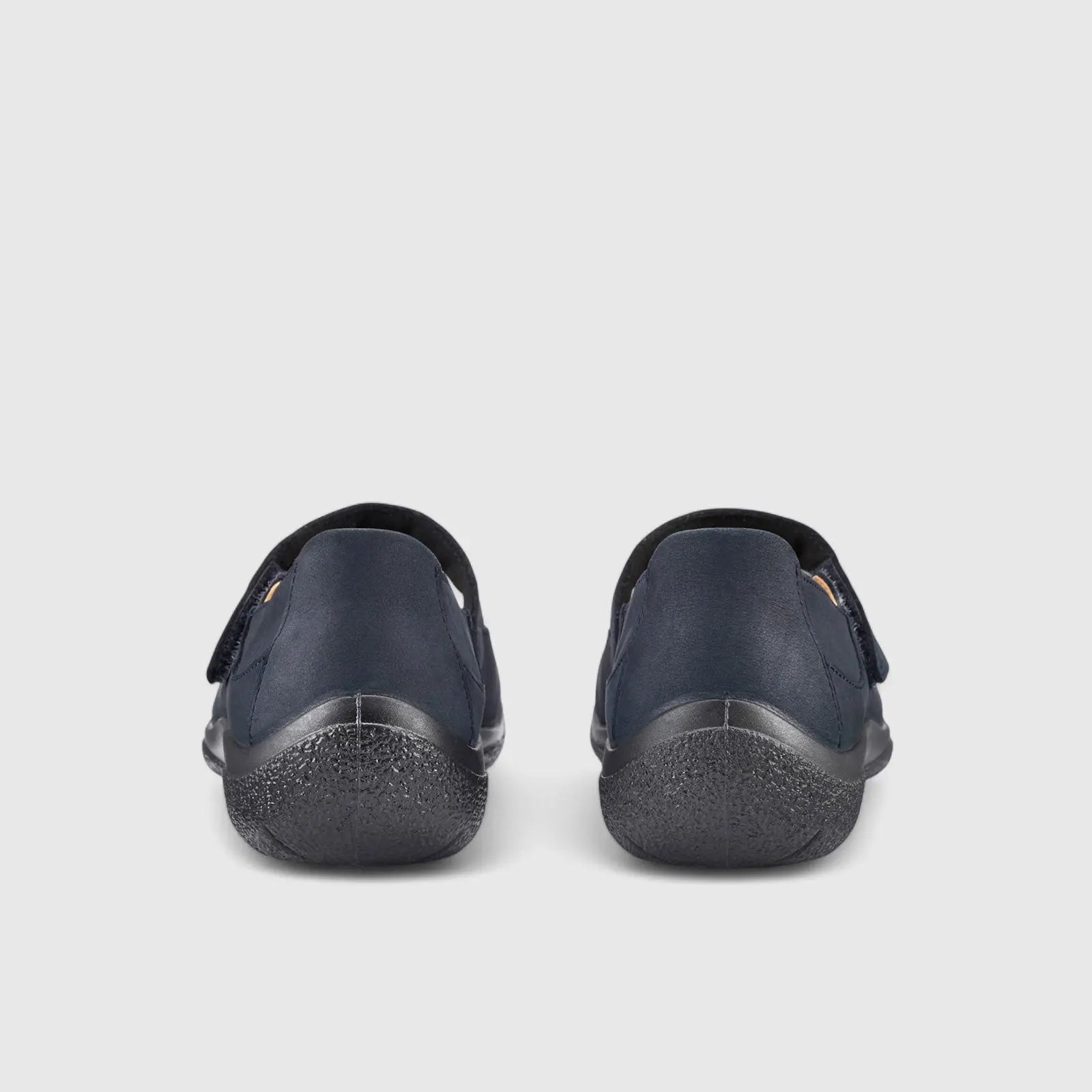 Hope Comfort Leather Shoe Denim Navy Pumps | familyshoecentre