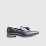 Idris Leather Tassel Loafers Black 00844 Loafers | familyshoecentre