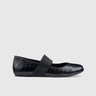 Indigo Comfort Leather Pump Black Croc Pumps | familyshoecentre